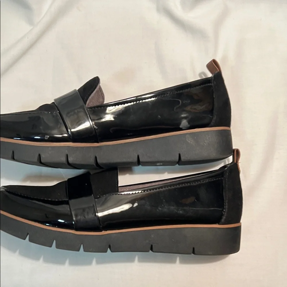Dr. Scholls Black Patent Leather Loafers